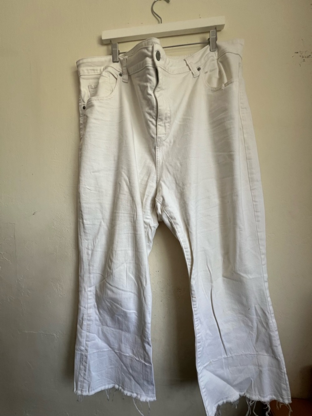 Lucky Brand White Wide Leg Jeans